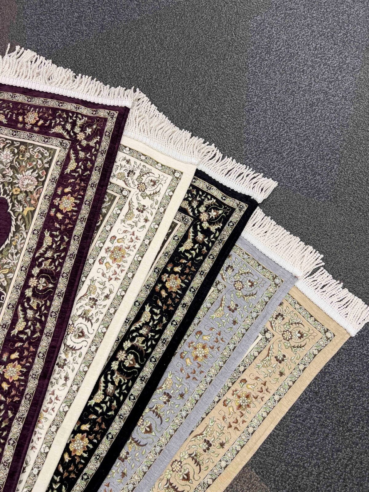 Şönil Kumaş Mihrap Seccade - Krem - Görsel 5