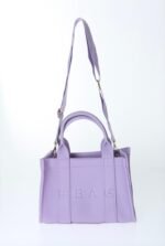 Lila Deri Çanta - Görsel 8