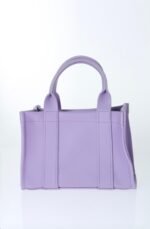 Lila Deri Çanta - Görsel 4