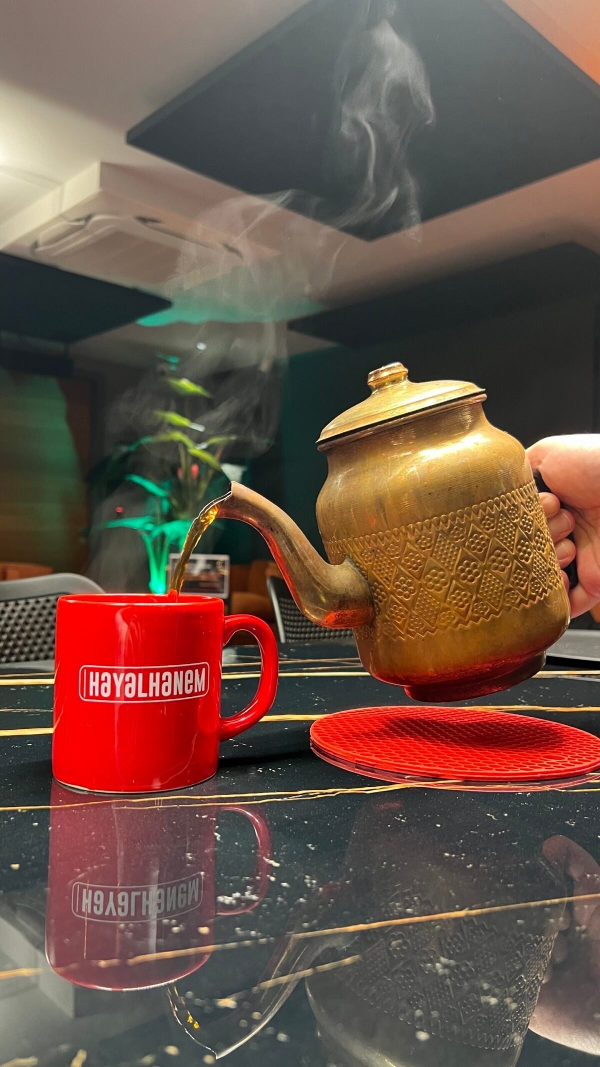 Hayalhanem Baskılı Kırmızı Kupa - Görsel 2