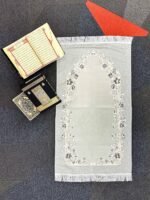 İpek Saten Seccade - Gri