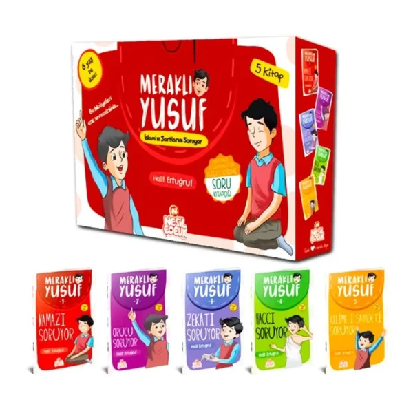 Meraklı Yusuf İslam`ın Şartlarını Soruyor Seti (5 Kitap) - Halit Ertuğrul - Nesil Çocuk