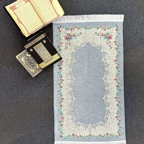 Şönil Kumaş Gülzar Seccade - Gri