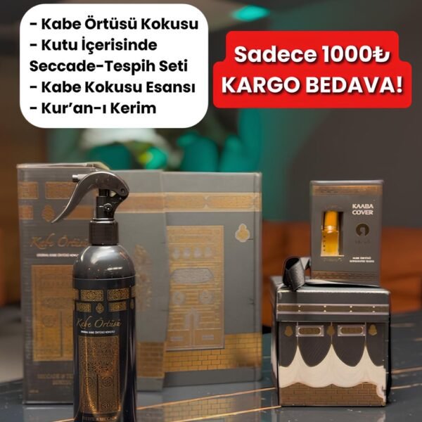 Kâbe Esintisi | Seccade, Tespih ve Kur’an Seti