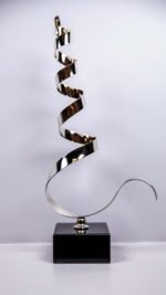 Mermerli Bukle Dekor Gümüş