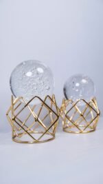 2'li Örgü Metal Küre Altın