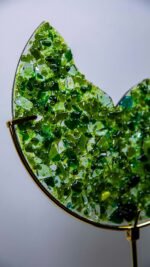 2'li Pekmen Füzyon Yeşil  Cam Dekor - Görsel 2