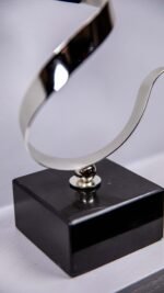 Mermerli Bukle Dekor Gümüş - Görsel 3