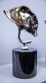 Ginko 2'li Gümüş Yaprak Dekor - Görsel 2