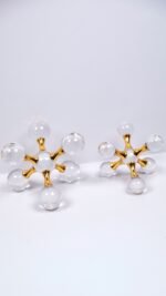 2'li Kristal Molekül Set Altın