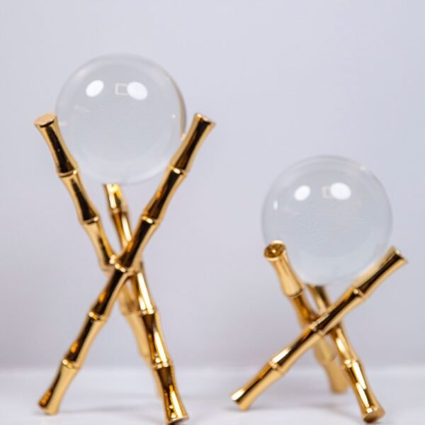 2'li Bambu Ayaklı Küre Altın