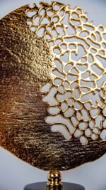 Yuvarlak Mercan Döküm Dekor Altın (B)