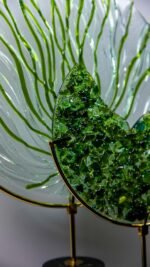 2'li Pekmen Füzyon Yeşil  Cam Dekor - Görsel 3